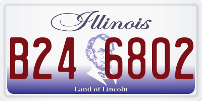 IL license plate B246802