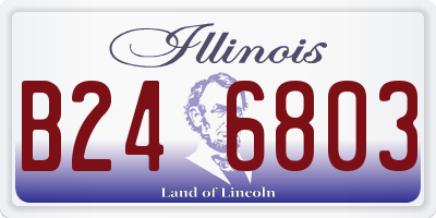 IL license plate B246803