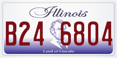 IL license plate B246804