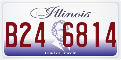 IL license plate B246814