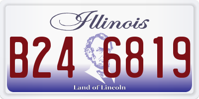 IL license plate B246819
