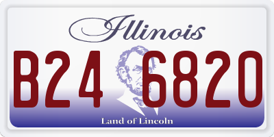 IL license plate B246820