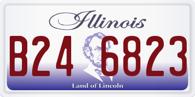 IL license plate B246823