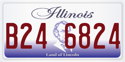 IL license plate B246824