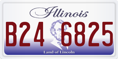 IL license plate B246825