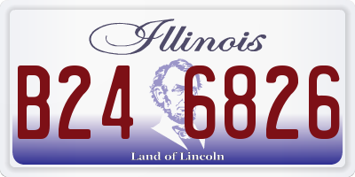 IL license plate B246826