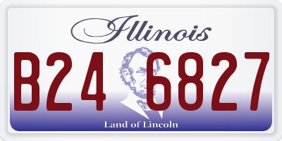 IL license plate B246827
