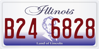 IL license plate B246828
