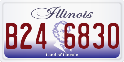 IL license plate B246830