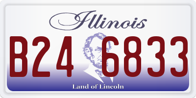 IL license plate B246833