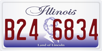 IL license plate B246834