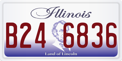 IL license plate B246836