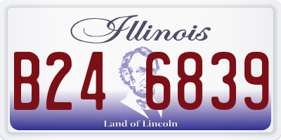 IL license plate B246839