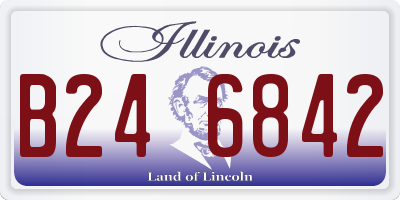 IL license plate B246842