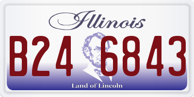 IL license plate B246843