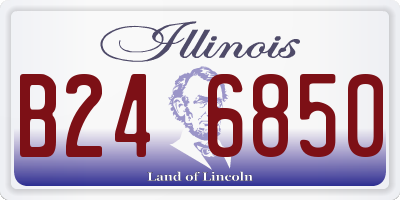 IL license plate B246850