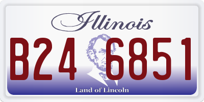 IL license plate B246851