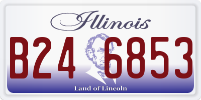 IL license plate B246853
