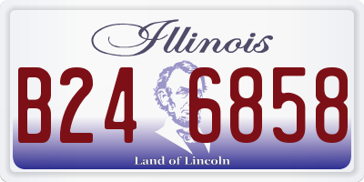 IL license plate B246858