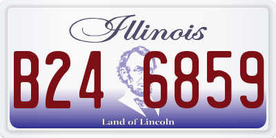 IL license plate B246859