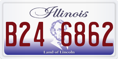 IL license plate B246862