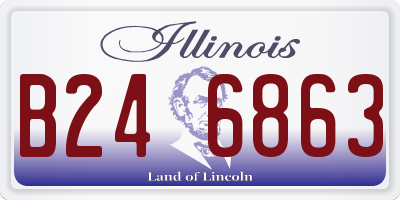 IL license plate B246863