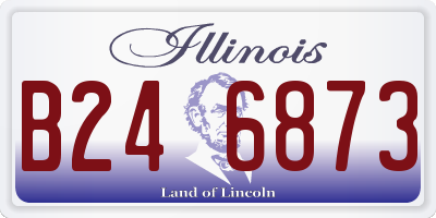 IL license plate B246873