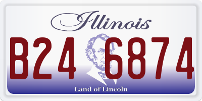 IL license plate B246874