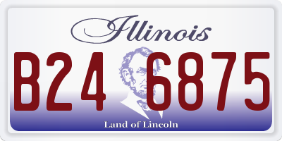 IL license plate B246875