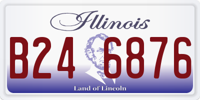 IL license plate B246876