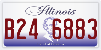 IL license plate B246883