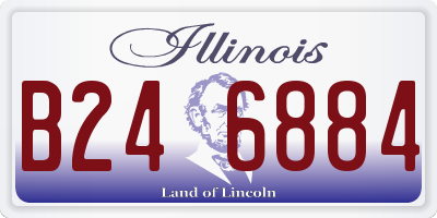 IL license plate B246884