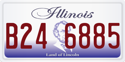 IL license plate B246885