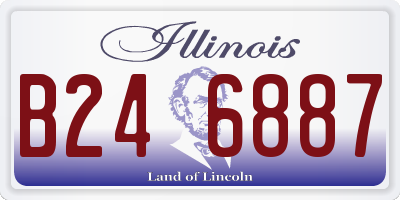 IL license plate B246887