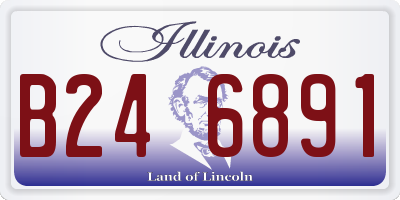 IL license plate B246891
