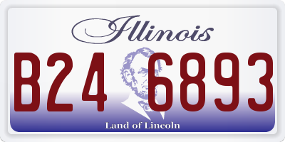 IL license plate B246893