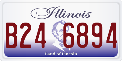 IL license plate B246894