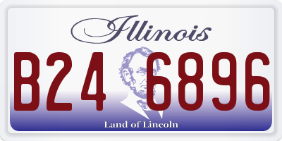 IL license plate B246896