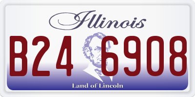 IL license plate B246908
