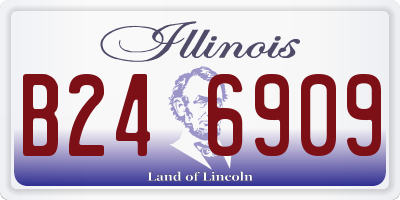 IL license plate B246909