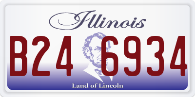 IL license plate B246934