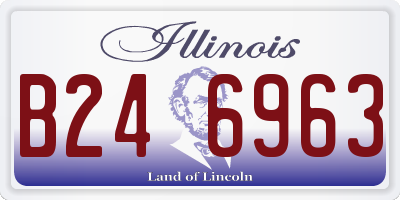 IL license plate B246963