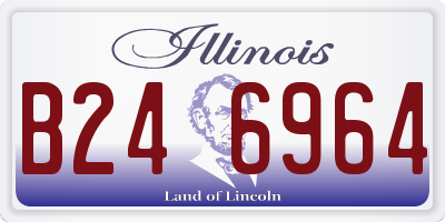 IL license plate B246964