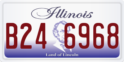 IL license plate B246968