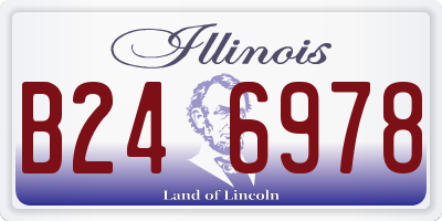 IL license plate B246978
