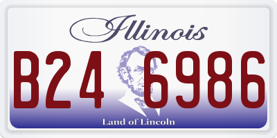 IL license plate B246986
