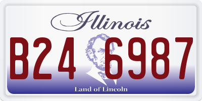 IL license plate B246987