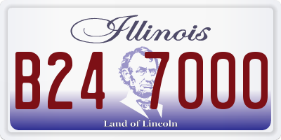 IL license plate B247000
