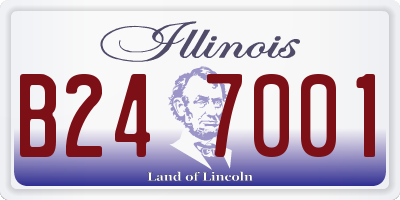 IL license plate B247001