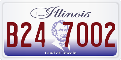 IL license plate B247002